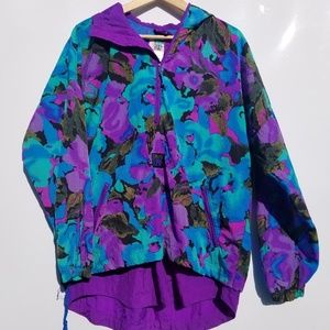 Vintage Womens Windbreaker Light Jacket